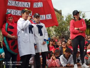 Vuelve la Caminata Escolar en Nueva Palmira para celebrar la Semana del Corazón